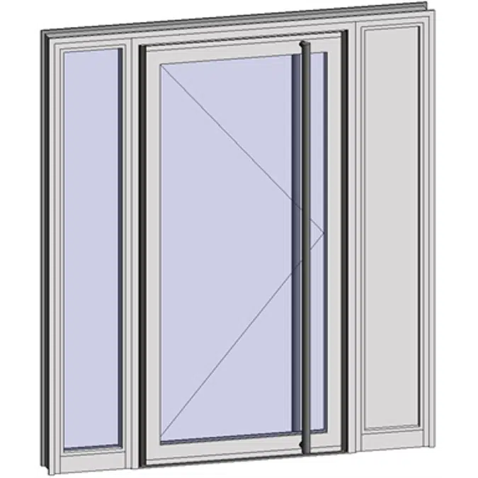 Grand Trafic Doors - Anti Finger Pinch version - Single inward opening with 2 fixed