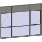 multi-paned windows - 9 compound zones