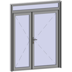grand trafic doors - anti finger pinch version - double outward opening with transom