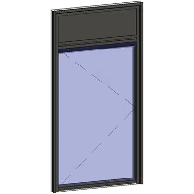 Image for Window with breathable leaf with transom