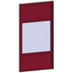 fixed window with 3 vertical zones