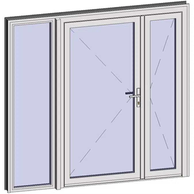 Grand Trafic Doors - Double outward with opening right fixed