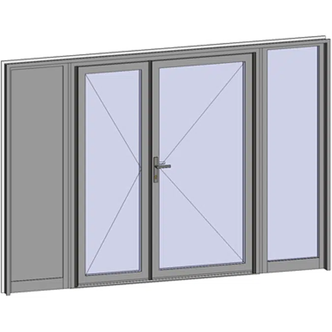 Grand Trafic Doors - Anti Finger Pinch version - Double inward opening with 2 fixed