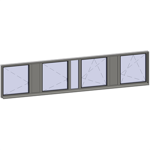 horizontal strip windows - 7 zones