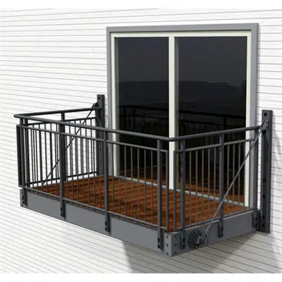 Image for Balcony with Gaula steel railing