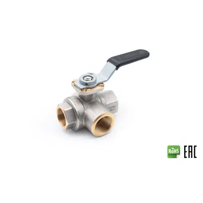 Image for S7600L 3-WAY BRASS BALL VALVE, L-PORT, LEVER