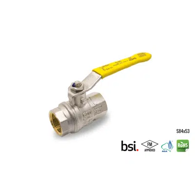 Image for S84 BSPT BRASS BALL VALVE