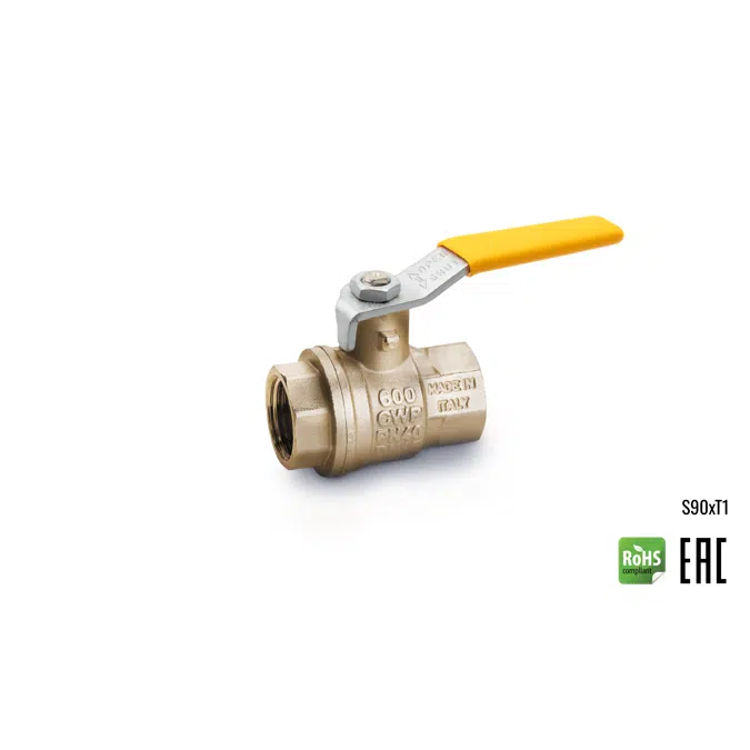 S90 NPT SHORT BRASS BALL VALVE