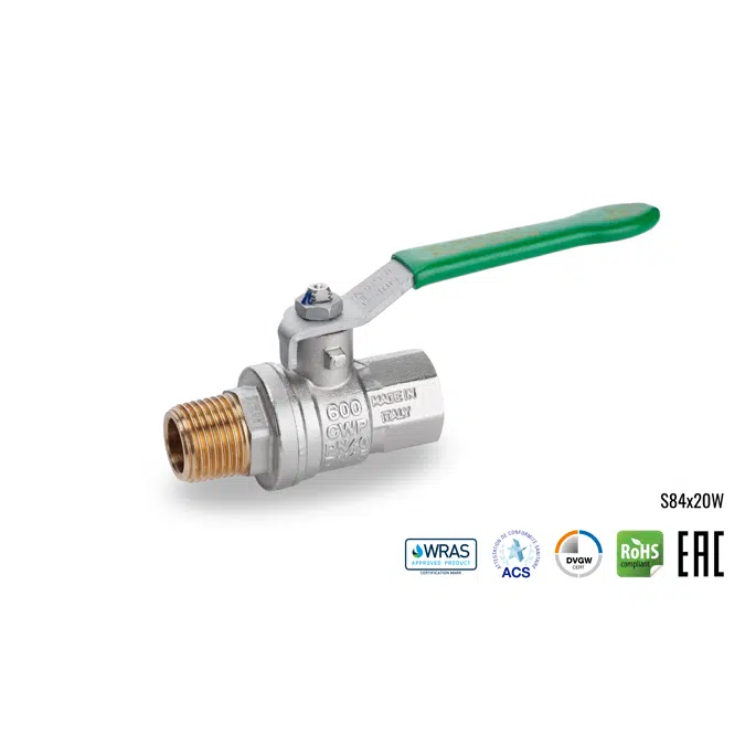 S84 W MF BRASS BALL VALVE