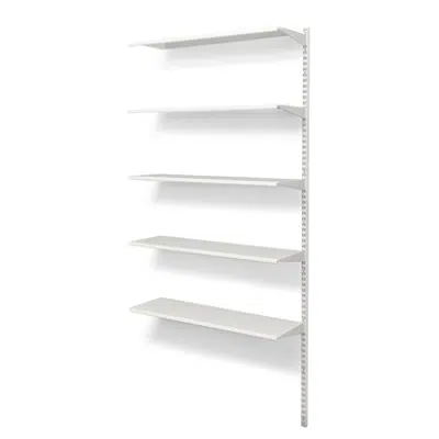 Image for Wall mounted shelf 900x300 with 5 shelves extension unit