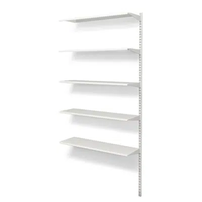 imagen para Wall mounted shelf 900x300 with 5 shelves extension unit