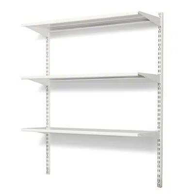 Image for Wall mounted shelf 600x400 with 3 shelves base unit