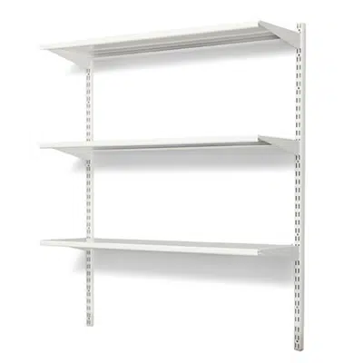 Wall mounted shelf 600x400 with 3 shelves base unit 이미지