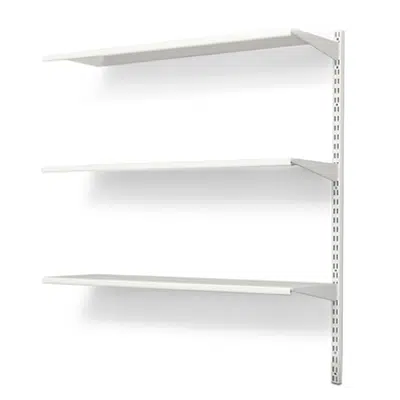 Image for Wall mounted shelf 600x400 with 3 shelves extension unit