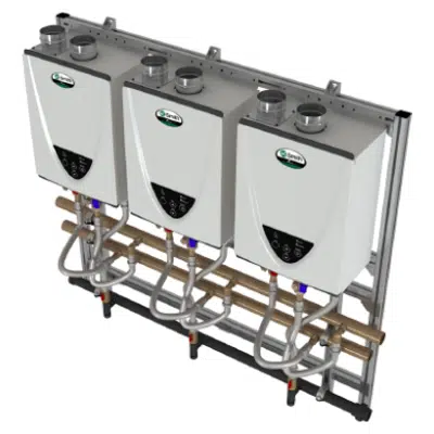 Commercial Tankless Rack Systems Wall Mount图像