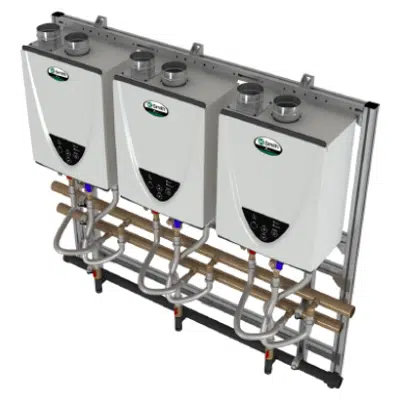 Image for Commercial Tankless Rack Systems Wall Mount