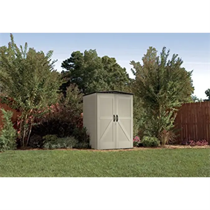 BIM objects - Free download! Rubbermaid Roughneck 5x4 Storage Shed ...