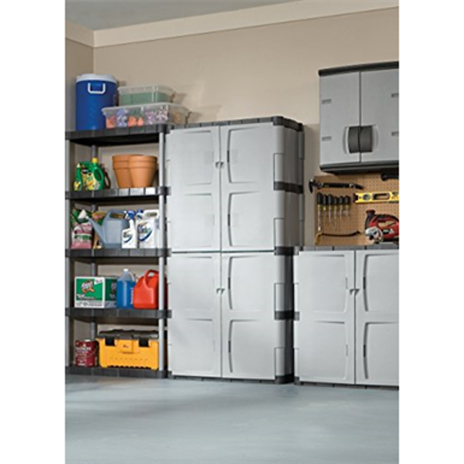 BIM 对象 免费下载！ Rubbermaid 7083 DoubleDoor 72in Resin Storage BIMobject