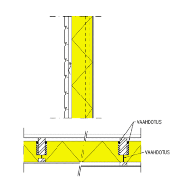 Finnfoam board exterior wall, thermal insulation