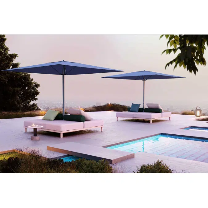 Daybed deals with umbrella