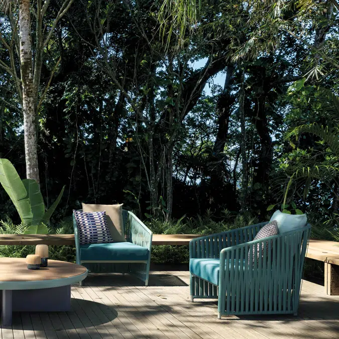 BIM objects Free download! Bitta Lounge Armchair Bela Rope BIMobject