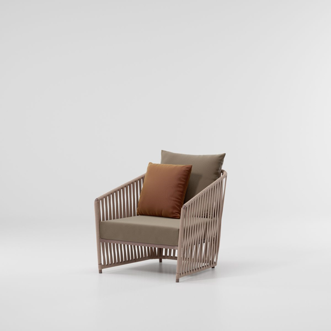 BIM objects Free download! Bitta Lounge Armchair Bela Rope BIMobject