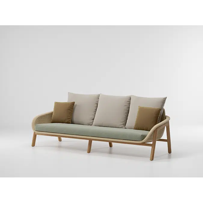BIM objects - Free download! Vimini 3 Seater Sofa | BIMobject