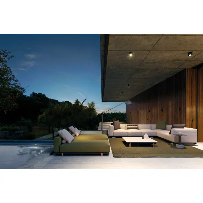 BIM objects - Free download! Molo Right Corner 3 Seater Open | BIMobject