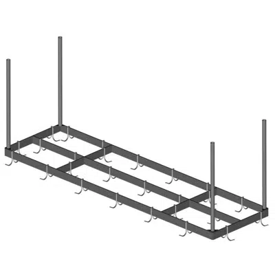 Imagem para Ceiling Mounted Pot Racks}