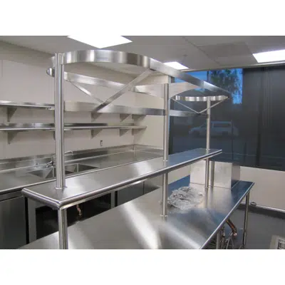 obraz dla Table Mounted Pot Racks