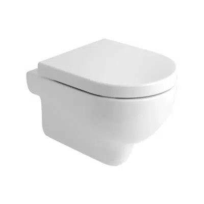 afbeelding voor DC2004 DOLPHIN SHORT WALL MOUNTED WC PAN AND SEAT