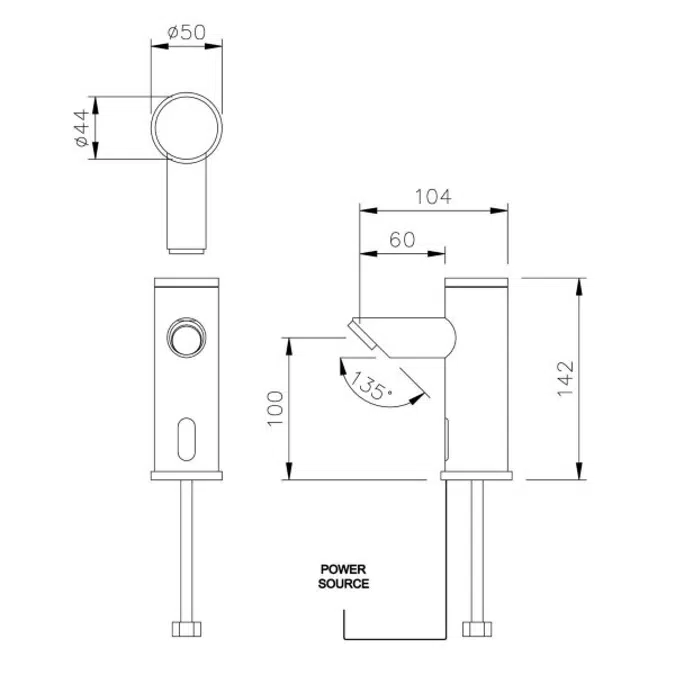 DB225 Dolphin Blue Electronic Infrared Tap