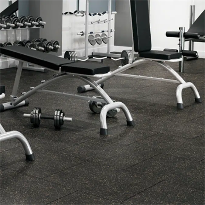 Stride Fitness Tiles - Recycled Rubber Flooring