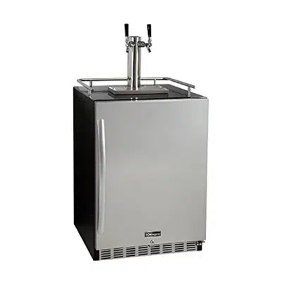 Kegco HK38BSU-2 Double Faucet Digital Undercounter Kegerator 이미지