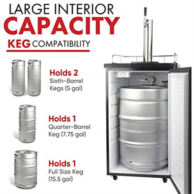 BIM objects Free download! Kegco K199SS1 Single Tap Kegerator