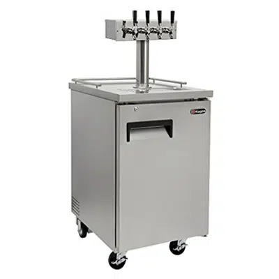 画像 Kegco XCK-1S-4 Commercial Four Faucet Kegerator