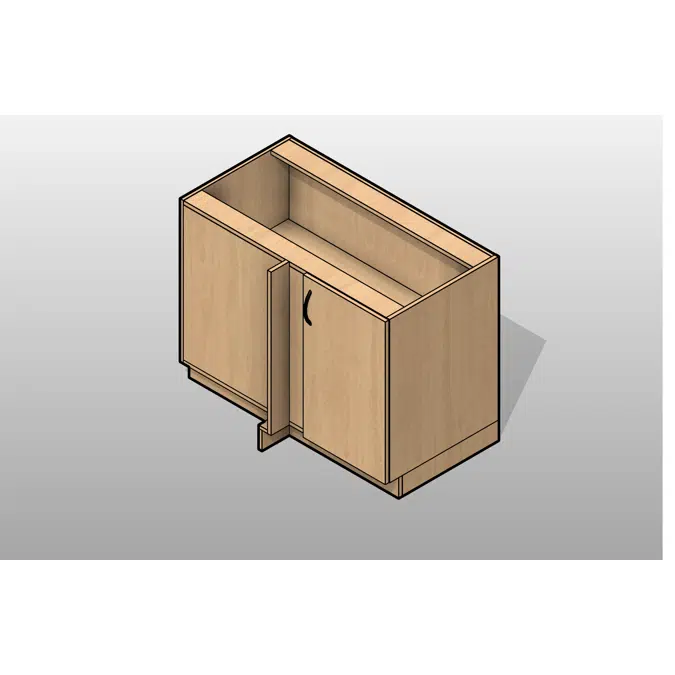Corner Door Laminate Base Cabinet