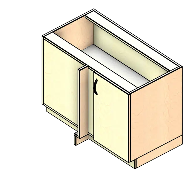 Corner Door Laminate Base Cabinet