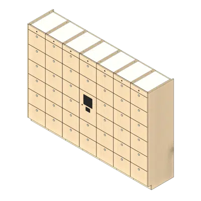 Image for 40 Total Openings Laminate Smart Locker