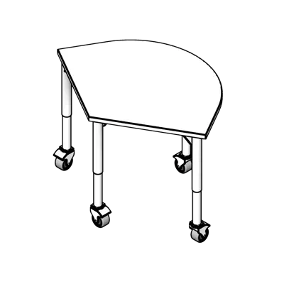 billede til Tripod Classroom Table