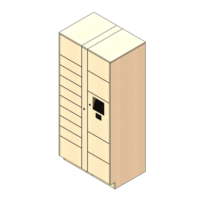 14 Total Openings Laminate Smart Locker