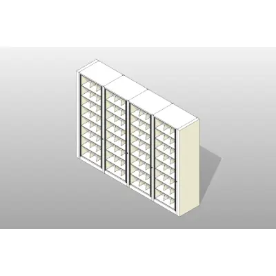 obraz dla Letter-4 Cabinets-8 Tier-Shelves Steel Rotary File