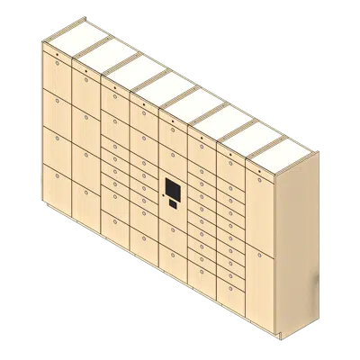 Image for 50 Total Openings Laminate Smart Locker