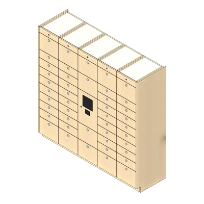 Immagine per 44 Total Openings Laminate Smart Locker