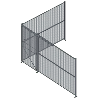 Image for 25LF - 4' Sliding Door 2 Sided Wire Partition