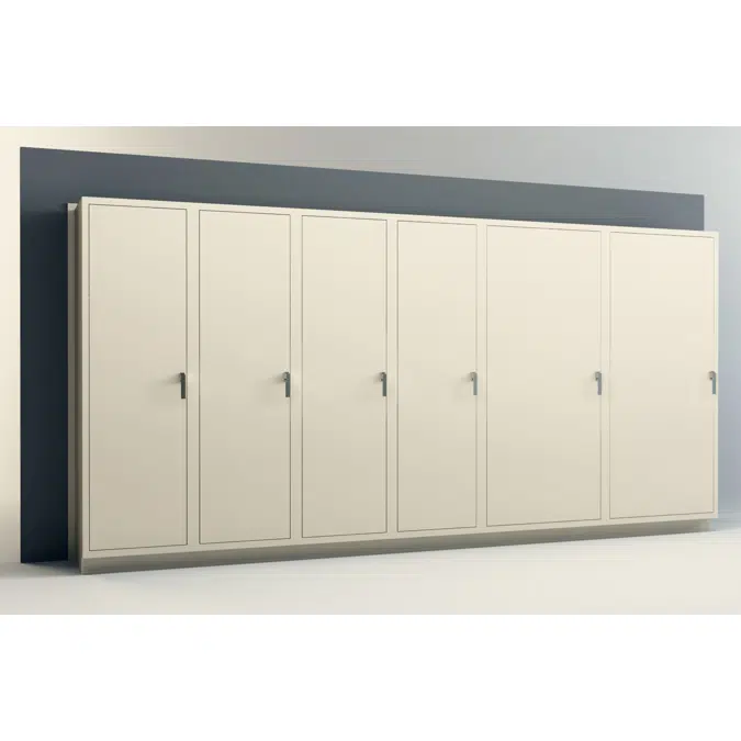 6 Columns-44 Total Openings Steel Evidence Locker