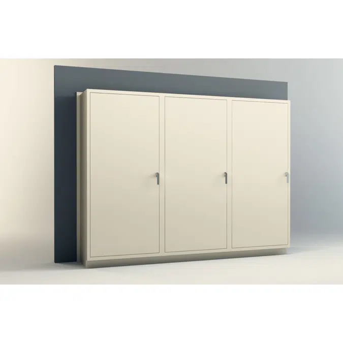3 Columns-18 Total Openings Steel Evidence Locker