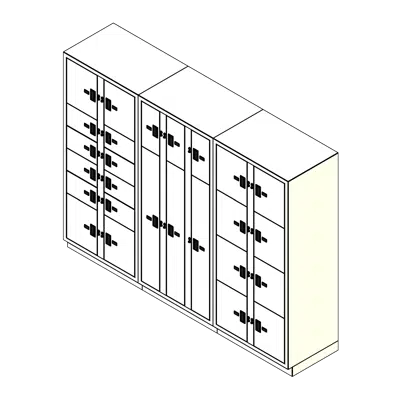 изображение для 3 Columns-26 Total Openings Steel Evidence Locker