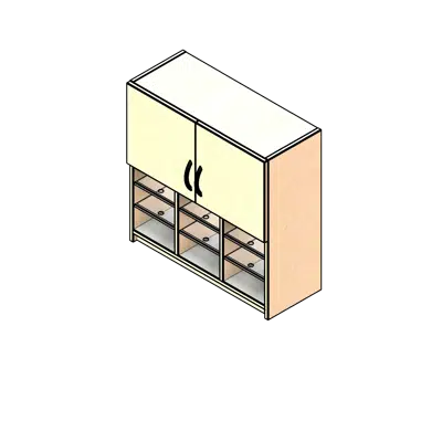 Image for Sorter 2 Doors Laminate Wall Cabinet