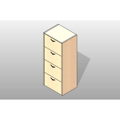 Image for Lateral File Storage Executive Laminate Casework